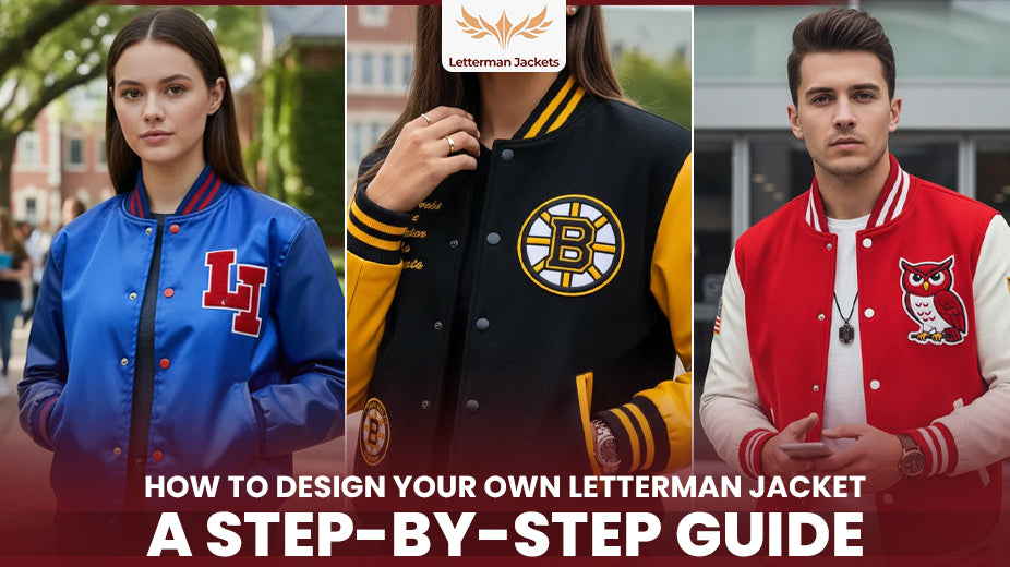 How to design your own letterman jacket with custom colors patches and embroidery