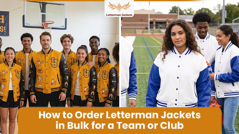 How to order bulk letterman jackets for a team or club