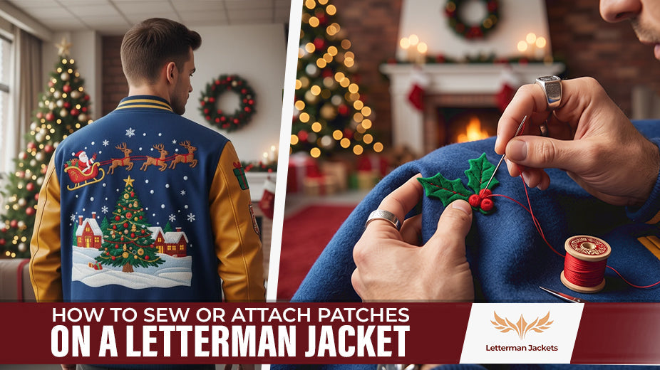 How to Sew or Attach Patches on a Letterman Jacket