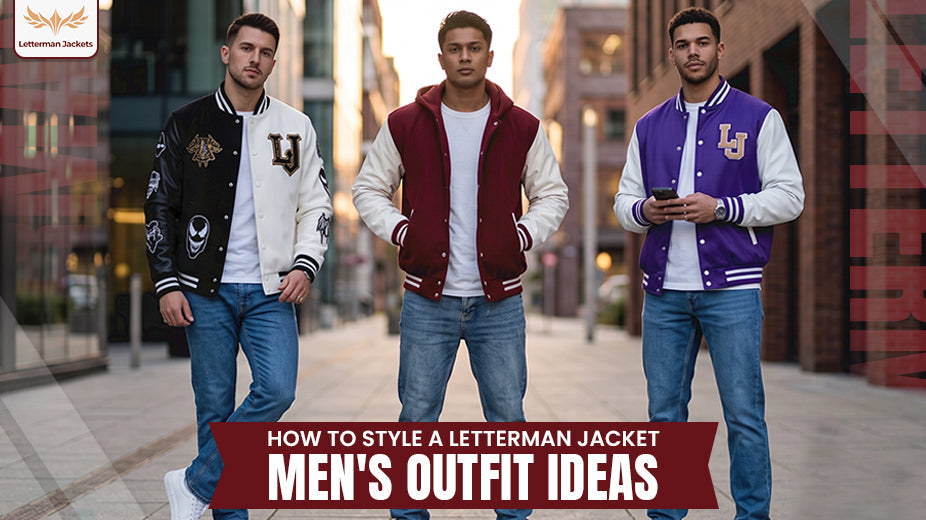 How to Style a Letterman Jacket: Men's Outfit Ideas