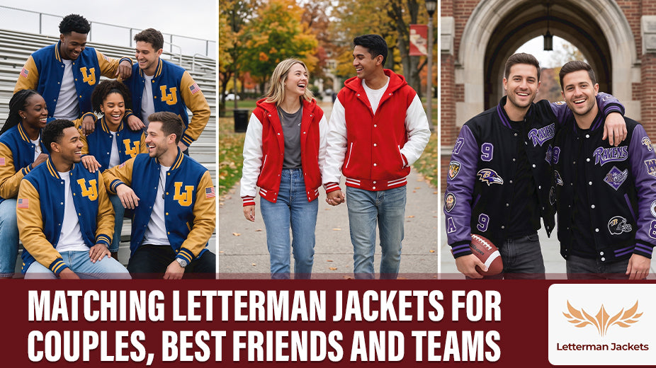 Matching Letterman Jackets for Couples, Best Friends and Teams