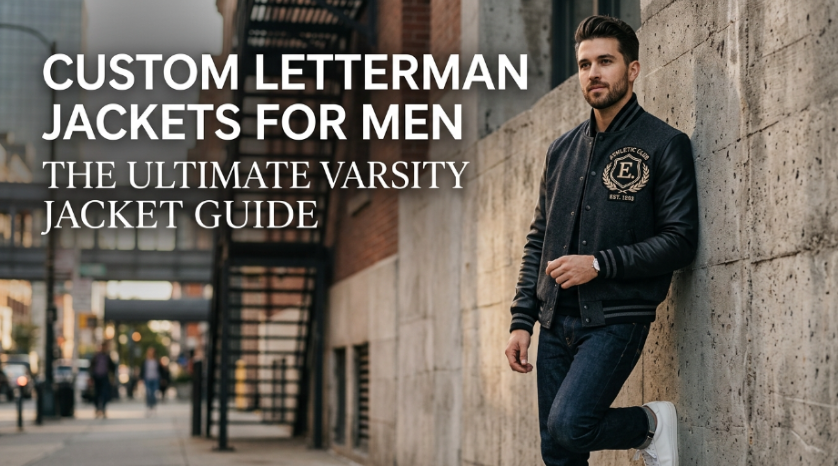 Custom letterman jacket for men