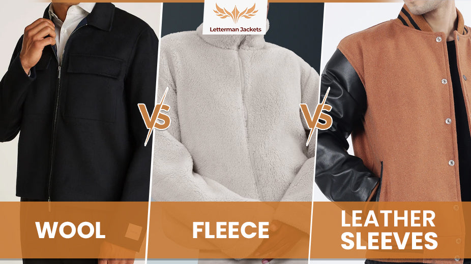 Wool vs Fleece vs Leather Sleeves: Which Letterman Jacket Material Is Best?