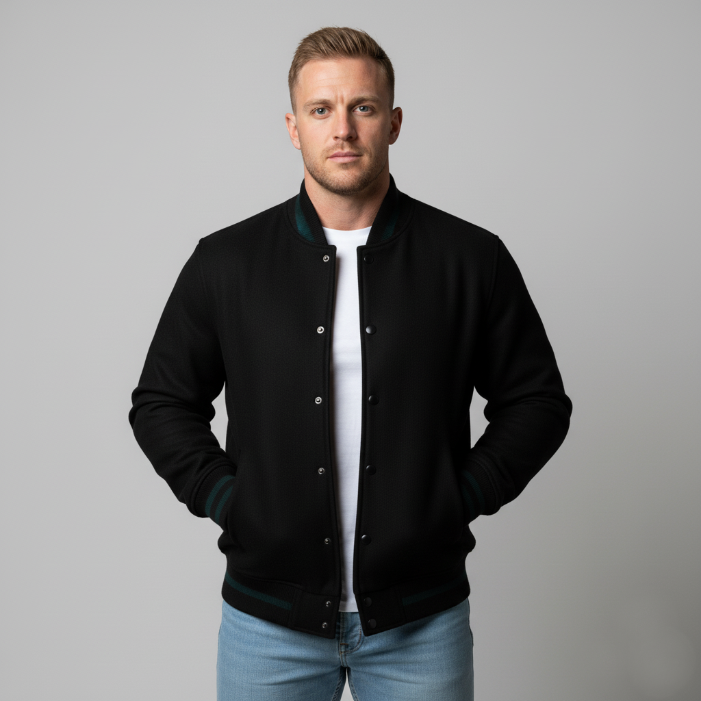Black Wool Letterman Jacket – Grab The Offer Premium Wool, Iconic Look