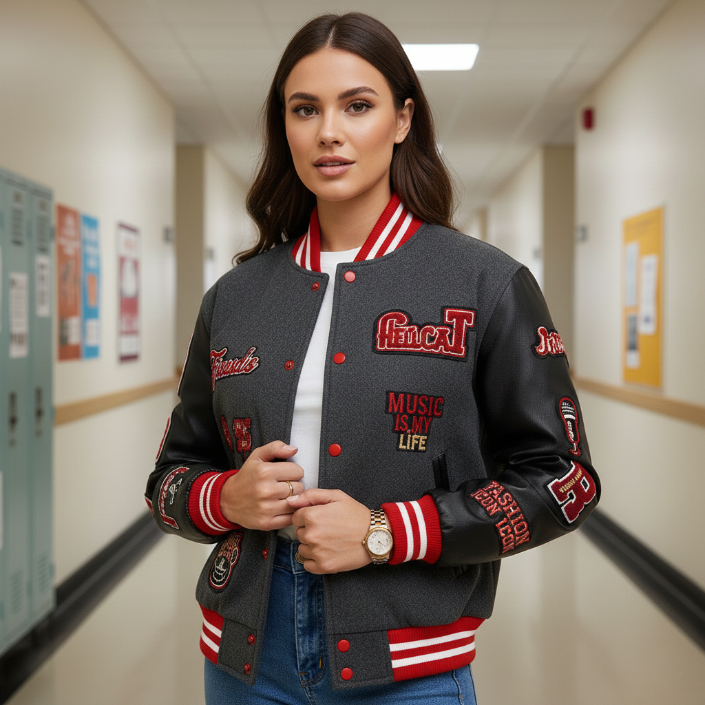 Hellcat Varsity Jacket – Fierce Style for Girls, Teens & Women
