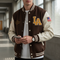 Vintage Brown Varsity Jacket - Iconic Campus Jacket