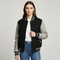 Black and Gray Letterman Jacket – Cozy Wool-Leather XS-6XL