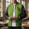 Lime Green Letterman Jacket – Bold Varsity Style for College