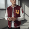 Maroon And White Letterman Jacket | Iconic Varsity Wear