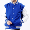 Royal Blue Varsity Jacket | Premium Melton Wool with Leather Sleeves