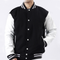 Black and White Wool Letterman Jacket – Premium Varsity Style